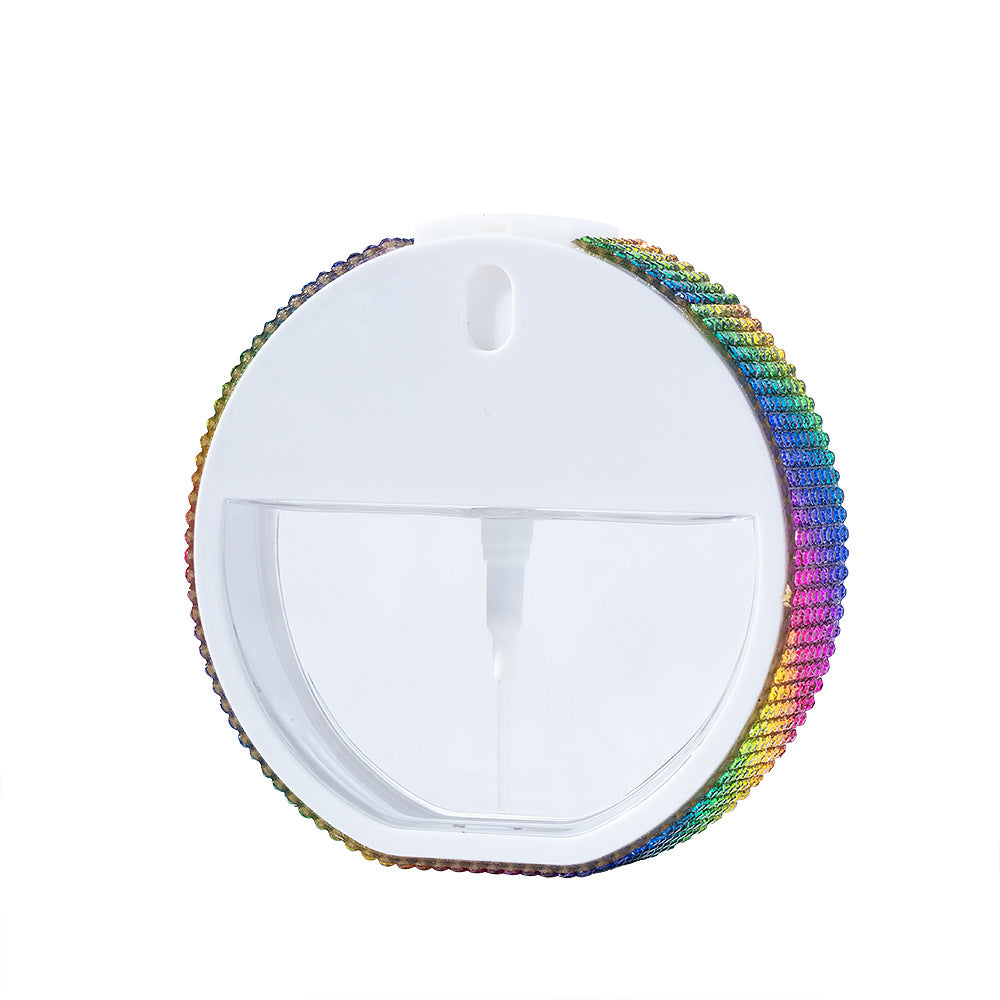 Wholesale 35ml round alcohol spray bottle keychain