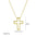 Wholesale  Micro-inlaid Zircon 18k Gold Detachable Combination Cross Pendant Necklace