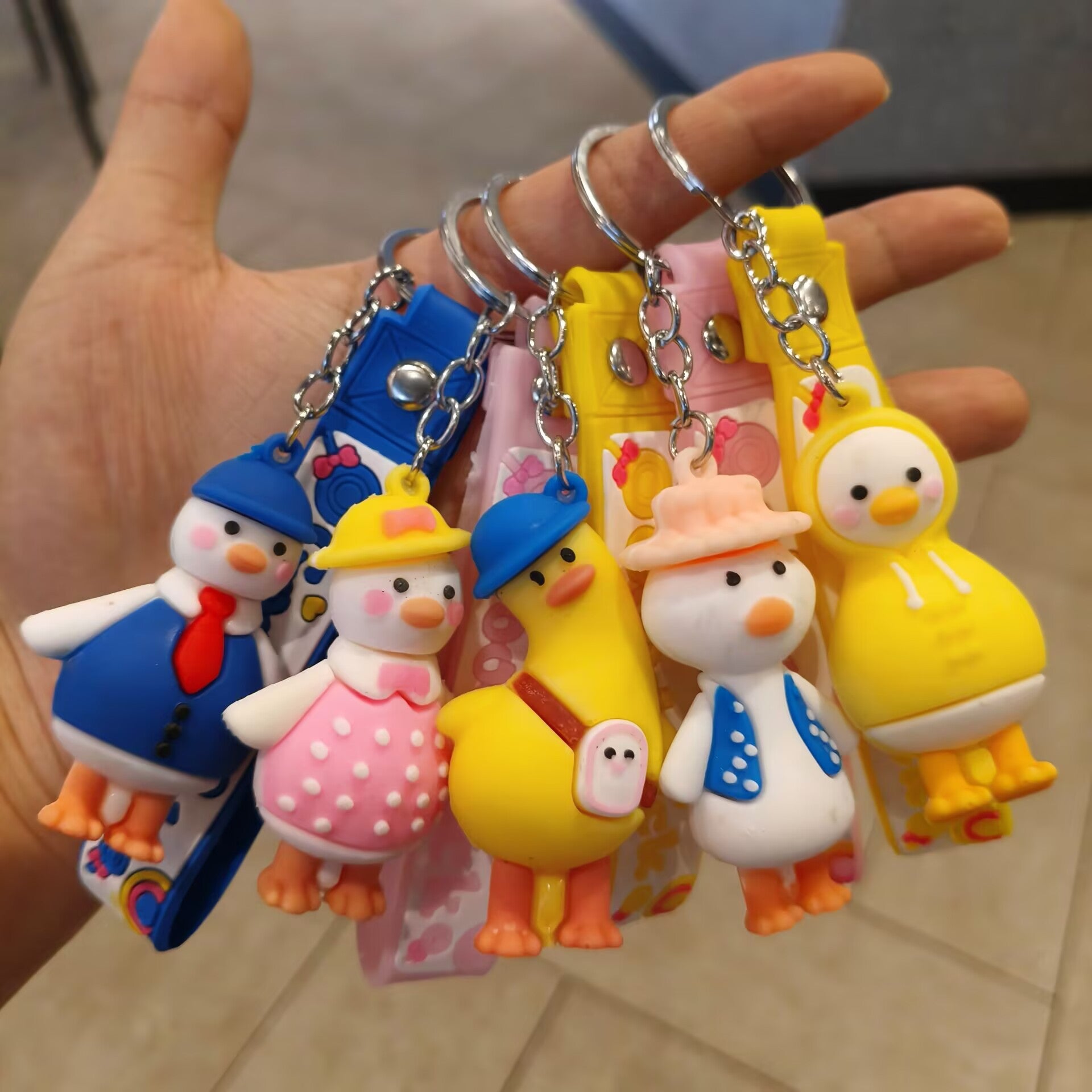 Wholesale Cute Cartoon Duck Keychain Bag Charm Fashion Accessory