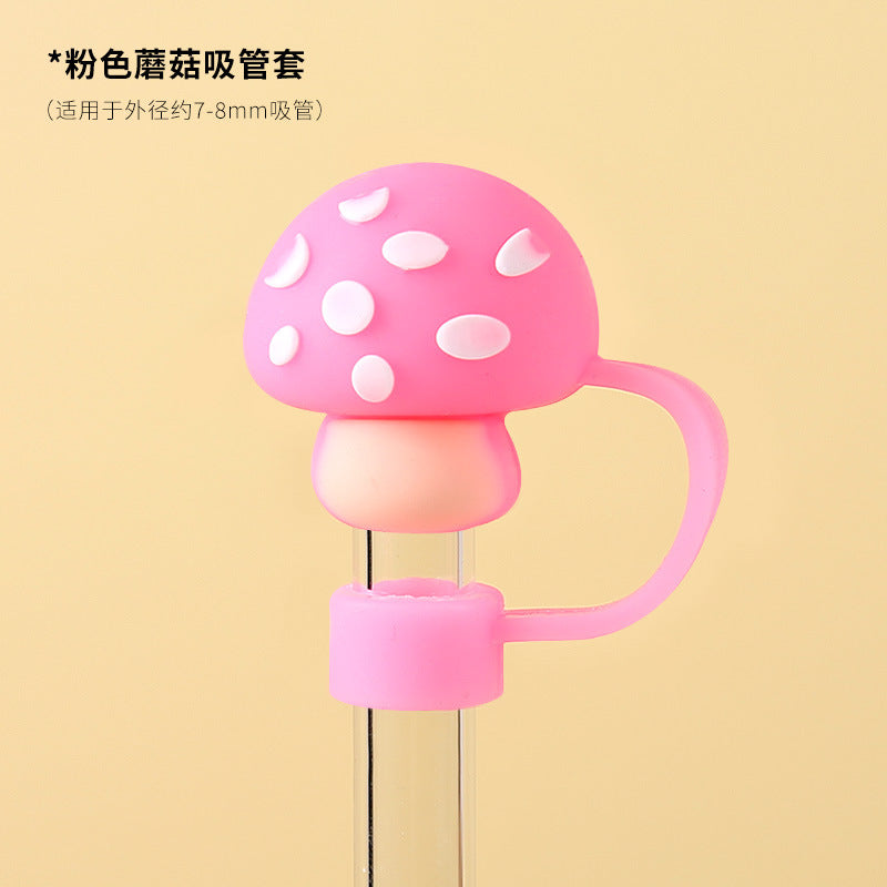 Wholesale  Cute Cartoon Series 10mm PVC Soft Straw Tube Cap