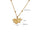 Wholesale Ginkgo Leaf Mango Star Stainless Steel Pendant Necklace  All-match Clavicle Chain