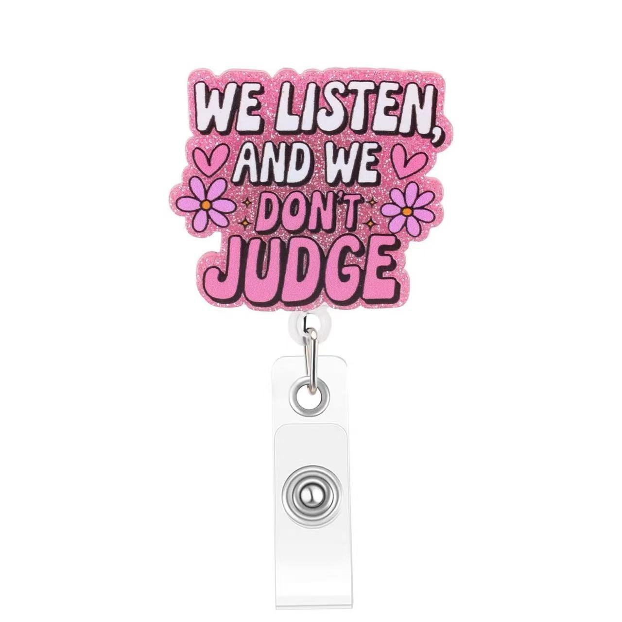 Wholesale  hospital nurse DIY jewelry acrylic Badge Reels