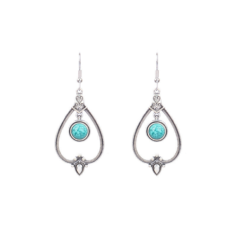 Wholesale Bohemian Turquoise Earrings for Party Wear Fashion Accessory