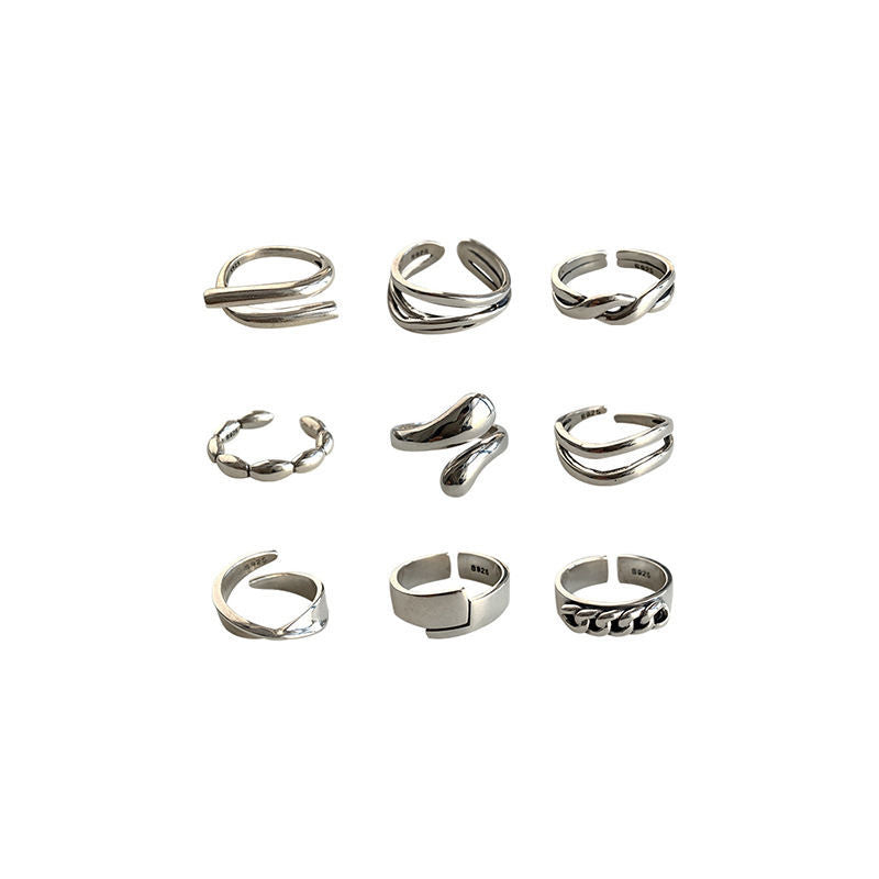 Wholesale Heavy industry combination index finger ring  open ring