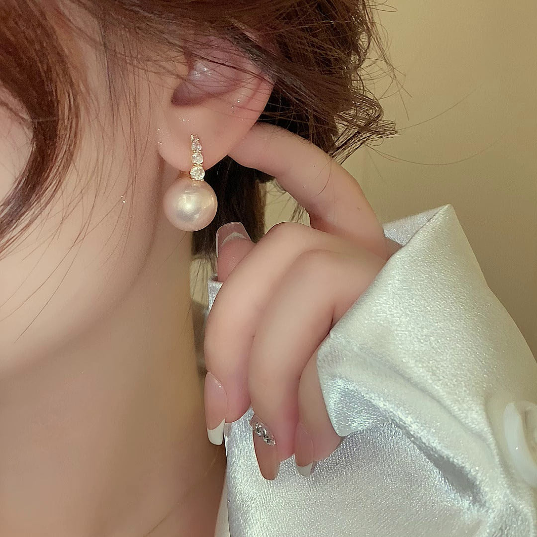 Wholesale Zircon Pearl Earrings Vintage Earrings ACC-ES-Huiih001