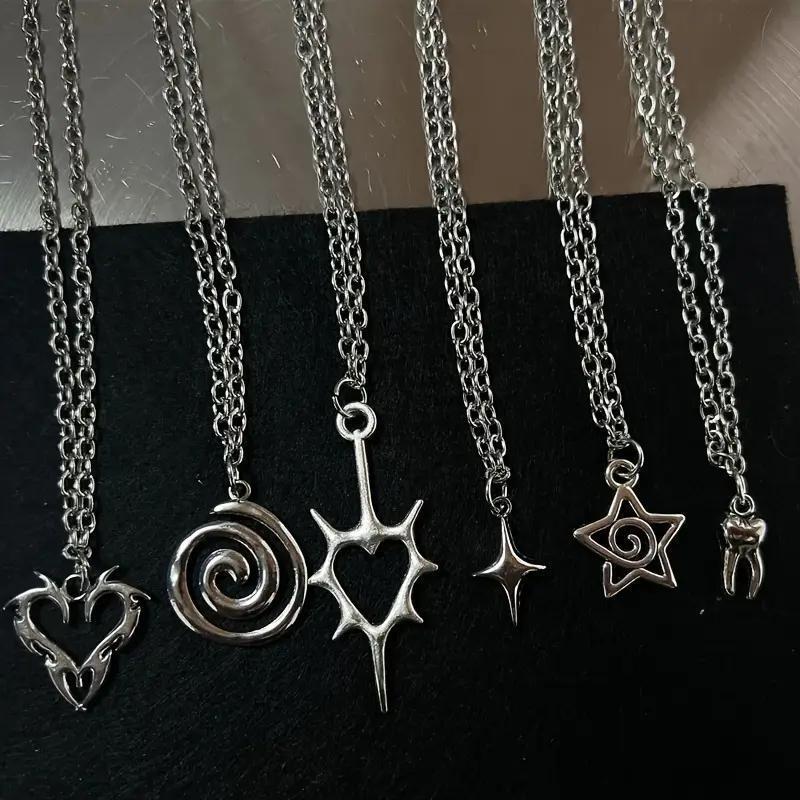 Wholesale Fashion Women' s Alloy Pendant Necklace with Vortex Irregular Pattern Jewelry Accessory