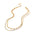 Wholesale  18K Gold Stainless Steel Metal  Love Double Layer Necklace