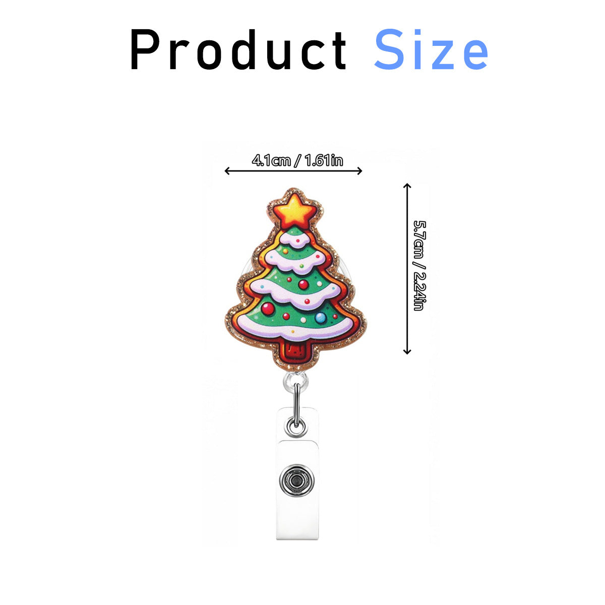 Wholesale Christmas  acrylic    Badge Reels