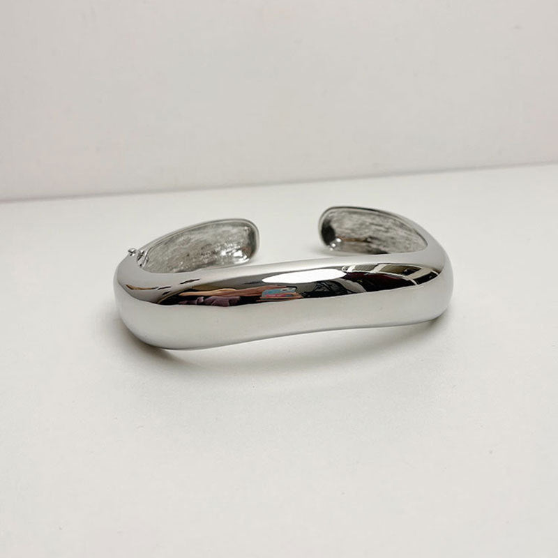 Wholesale Metal Glossy Wide Version Choker Necklace ACC-NE-SZL001