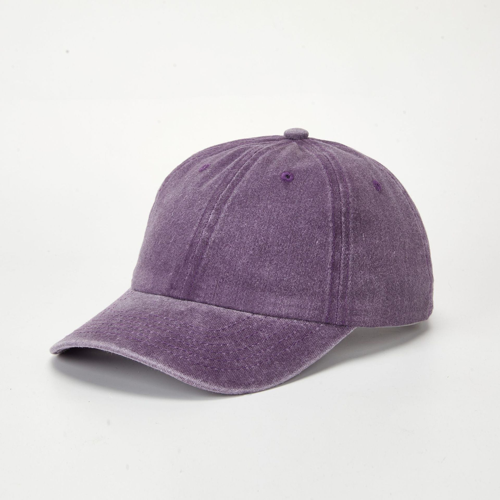 Wholesale Retro Washed Baseball Cap Women S Solid Color Adjustable Distressed Cap Fashion Accessory