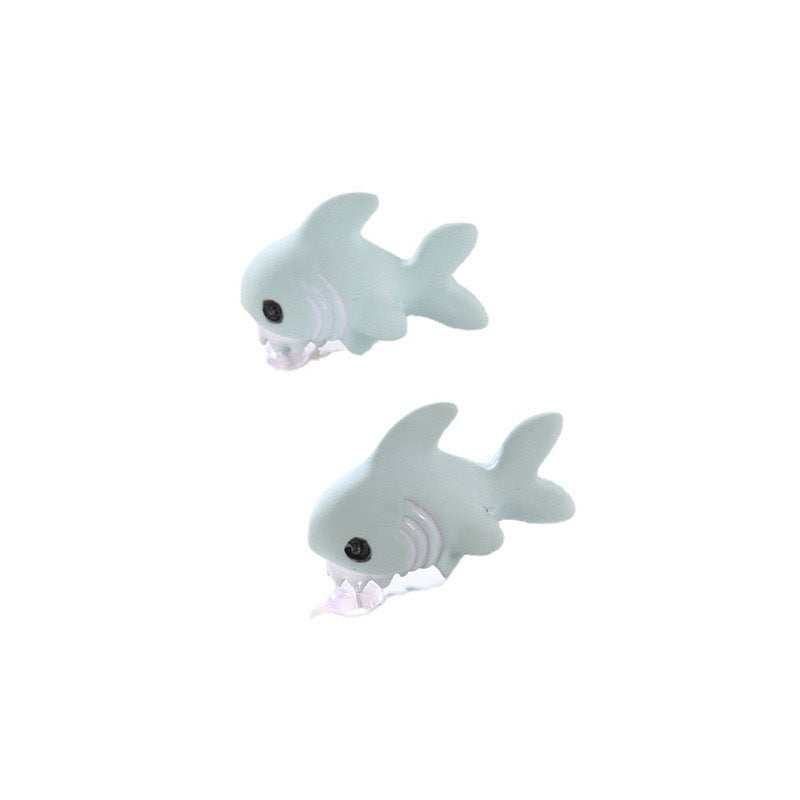 Wholesale Cute Cartoon Dinosaur Shark Painted Ear Studs Earrings
