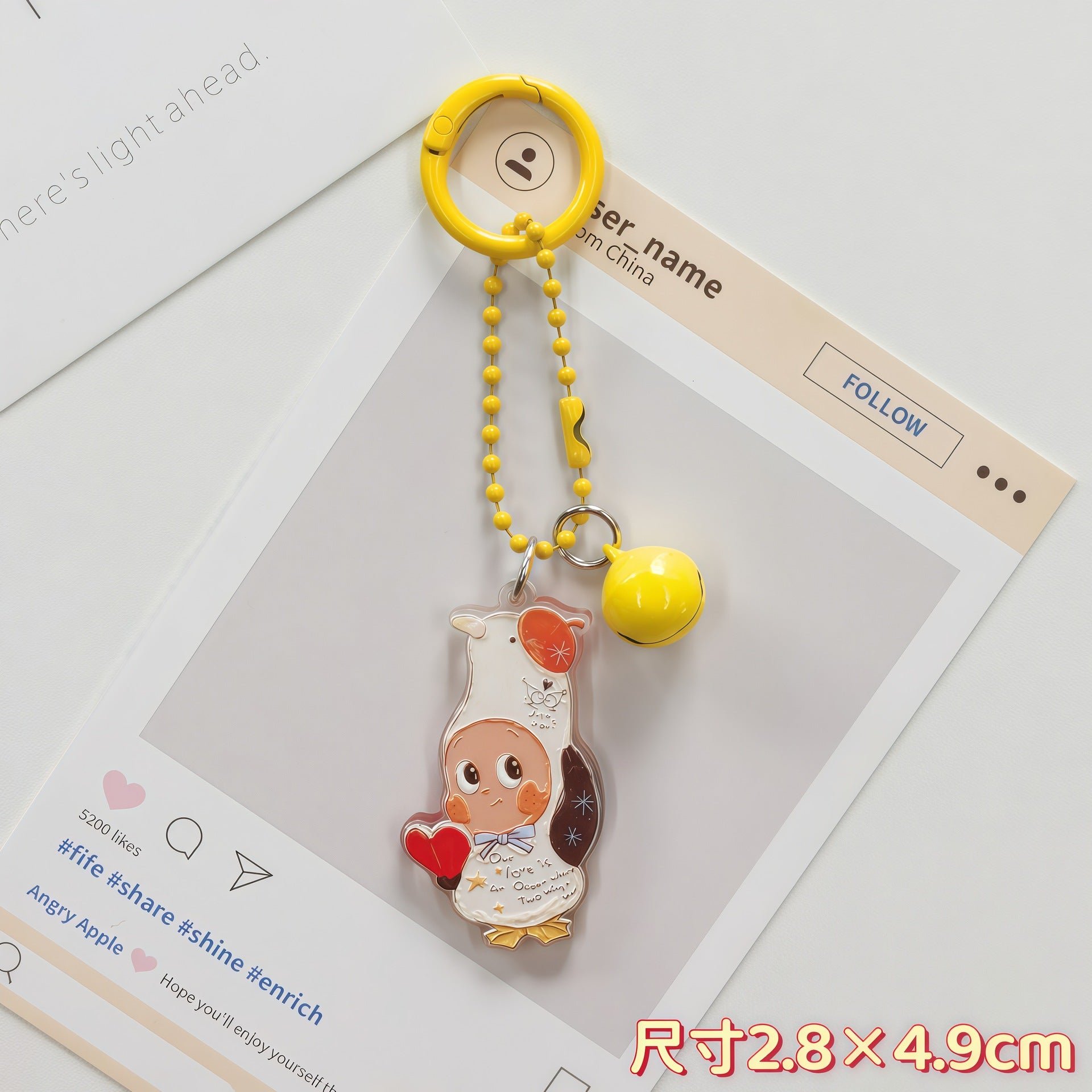 Wholesale Cute Cartoon Star Acrylic Keychain Pendant Boutique Resale Gift for Best Friend