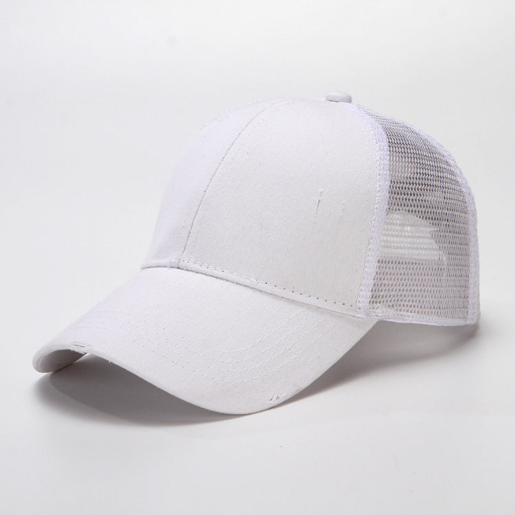 Wholesale  Baseball Cap Ponytail Cross Cross Elasticated High Ponytail Baseball Cap