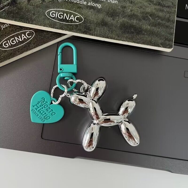 Wholesale Silver Dog Pendant Love Resin Keychain ACC-KC-Yuding001