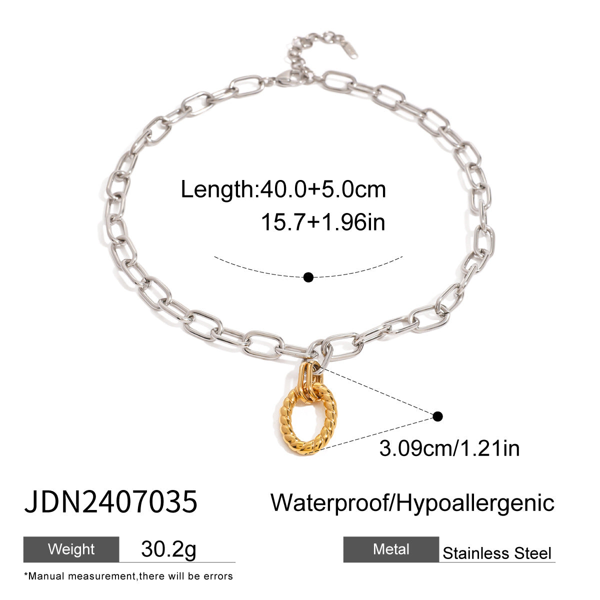 Wholesale gold and silver color matching two-color twist stainless steel earrings jewelry