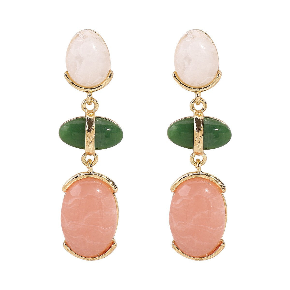 Wholesale  Retro Personalized Irregular Alloy Earrings