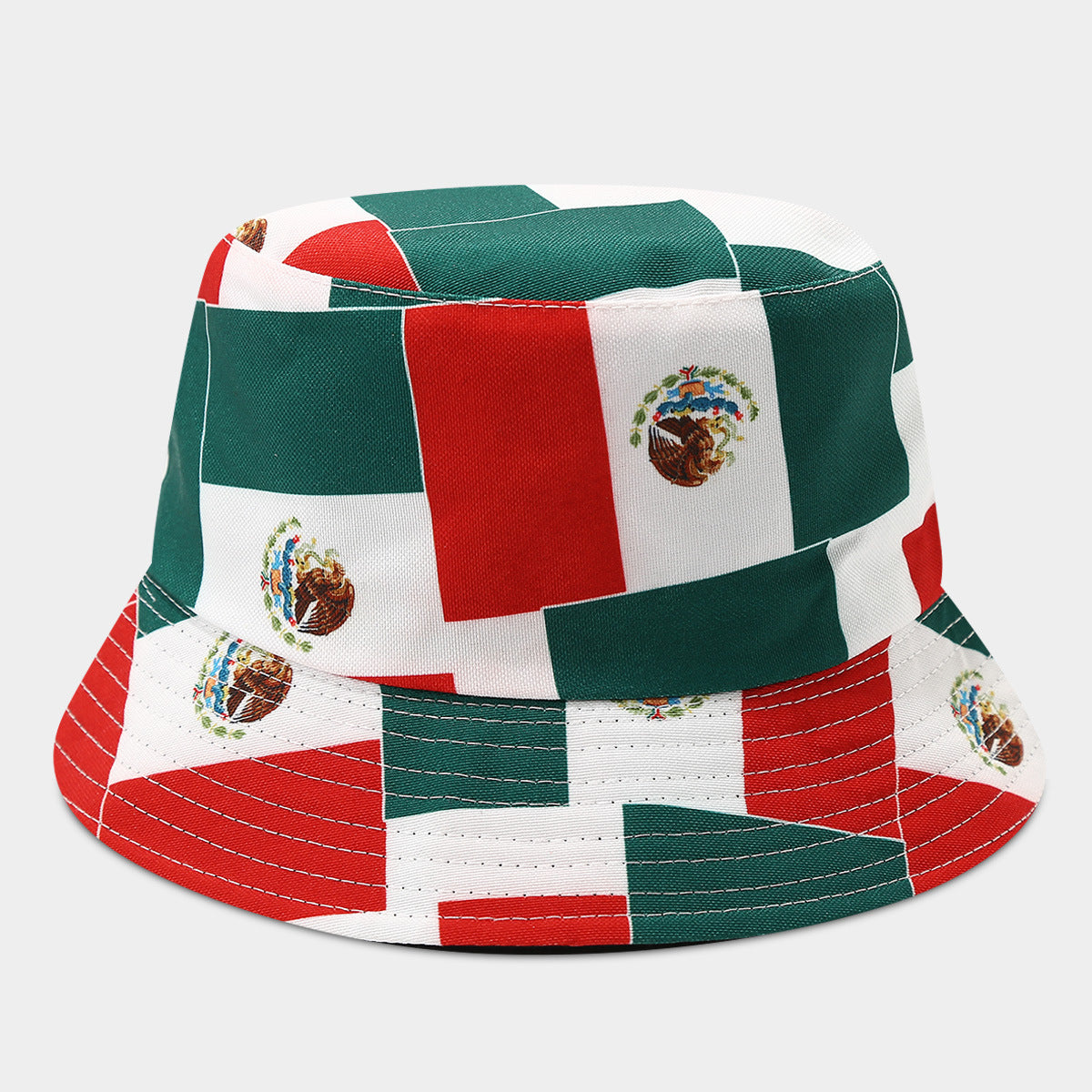 Wholesale  world cup national flag pattern double-sided fisherman hat