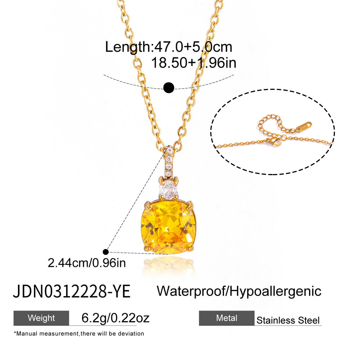 Wholesale Stainless Steel Zircon Necklace Fashion Jewelry Accessory Gift