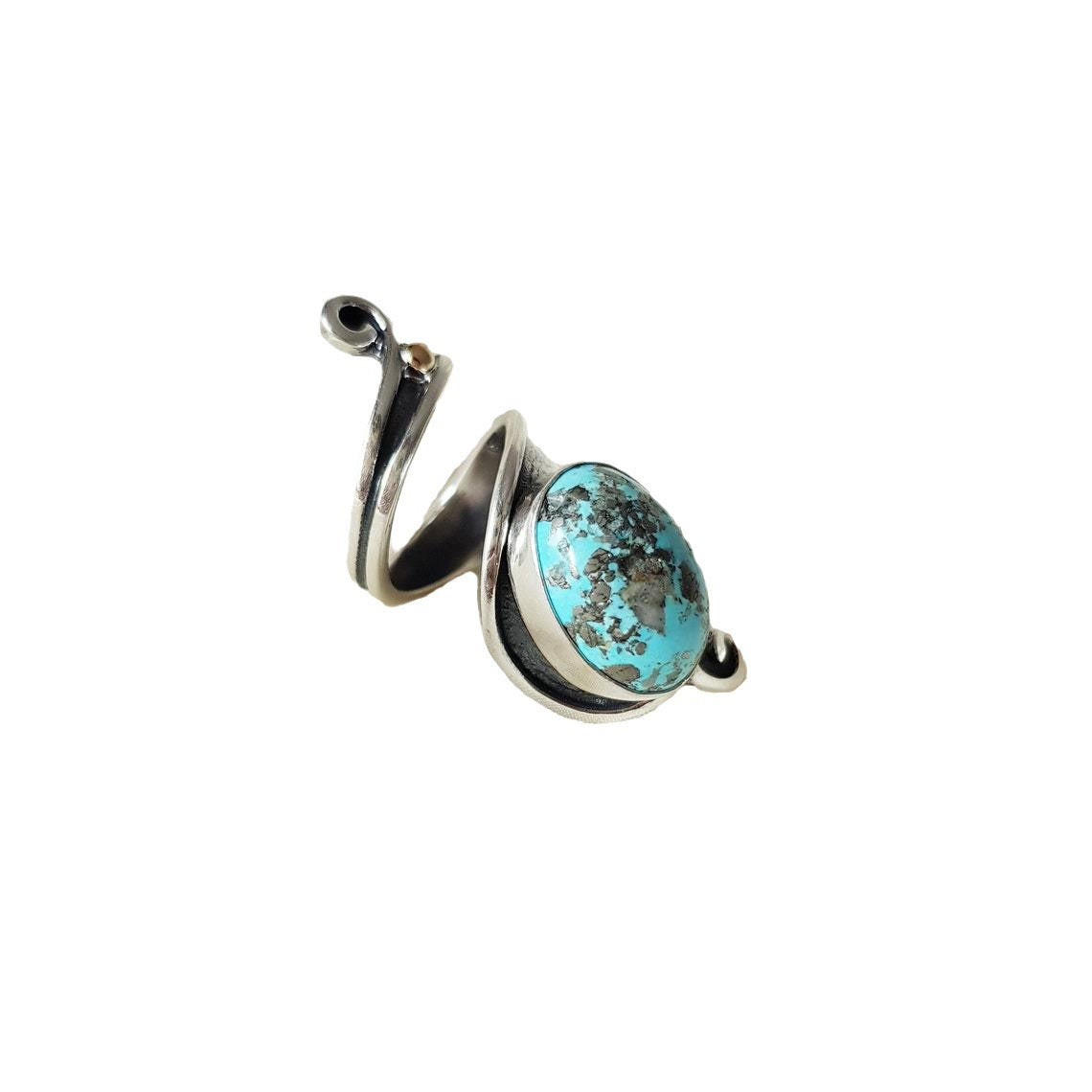 Wholesale Bohemian Vintage Turquoise Open Rings ACC-RS-MingC001