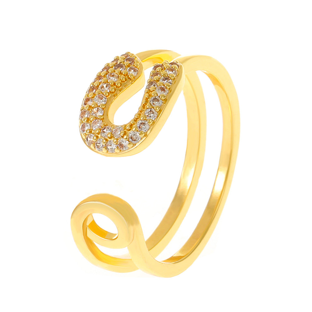 Wholesale  simple irregular opening ring