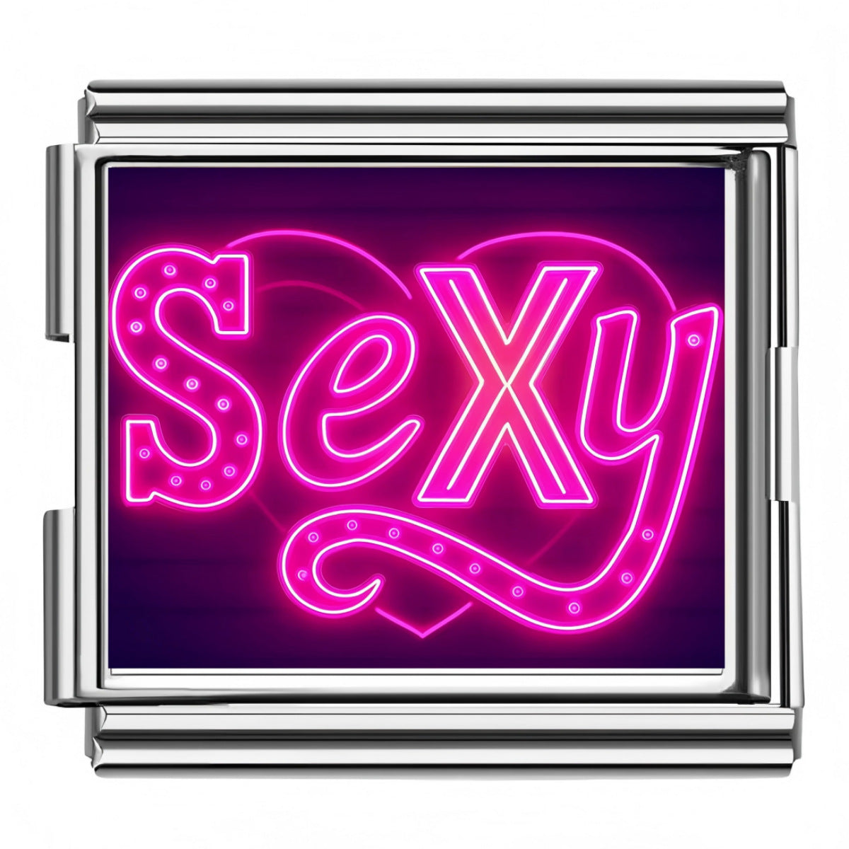 Wholesale Italian Charm Bracelet 9mm DIY Splicing Love Sunset Stainless Steel Composable Bracelet