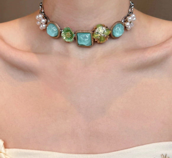 Wholesale retro beaded layered necklace