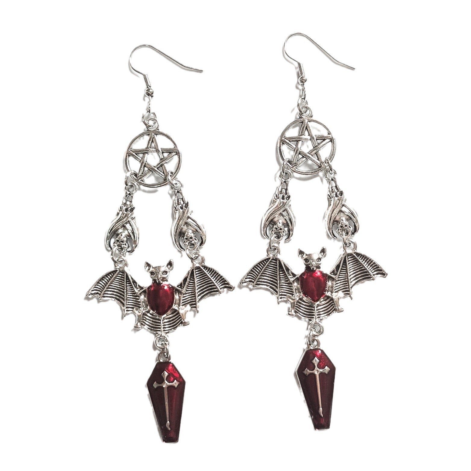 Wholesale Punk Gothic Style Bat Vampire Earrings