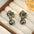 Wholesale Black  fashion silver needle Camellia beads earrings
