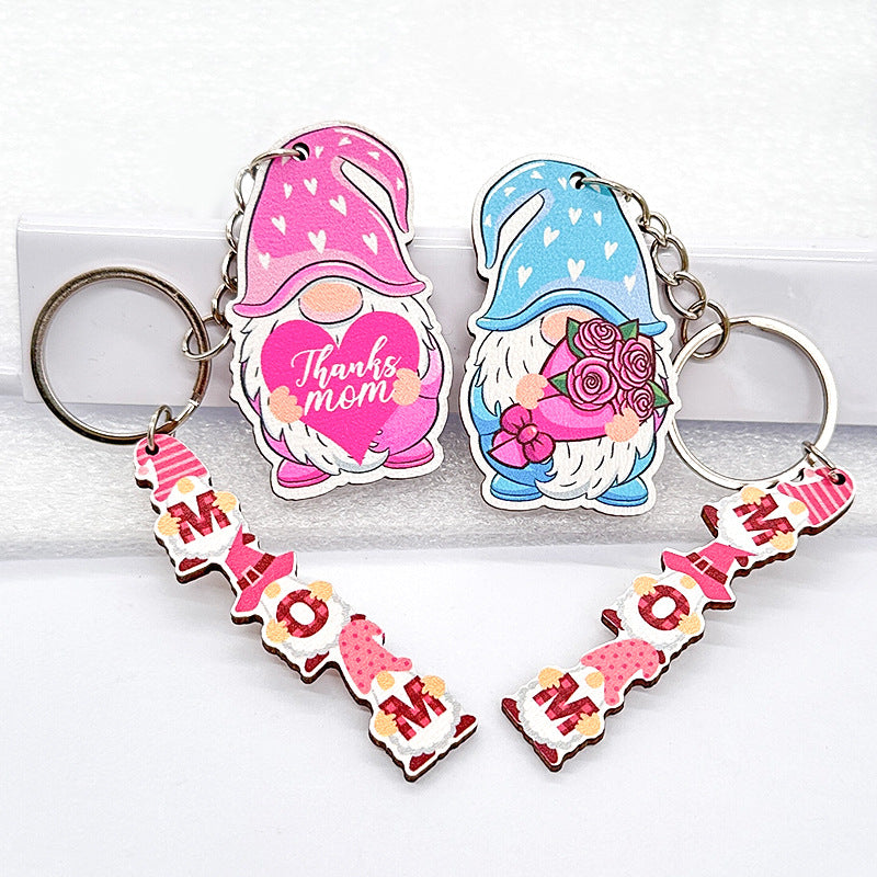 Wholesale Mother's Day Pink MOM Keychain ACC-KC-TuoYi007
