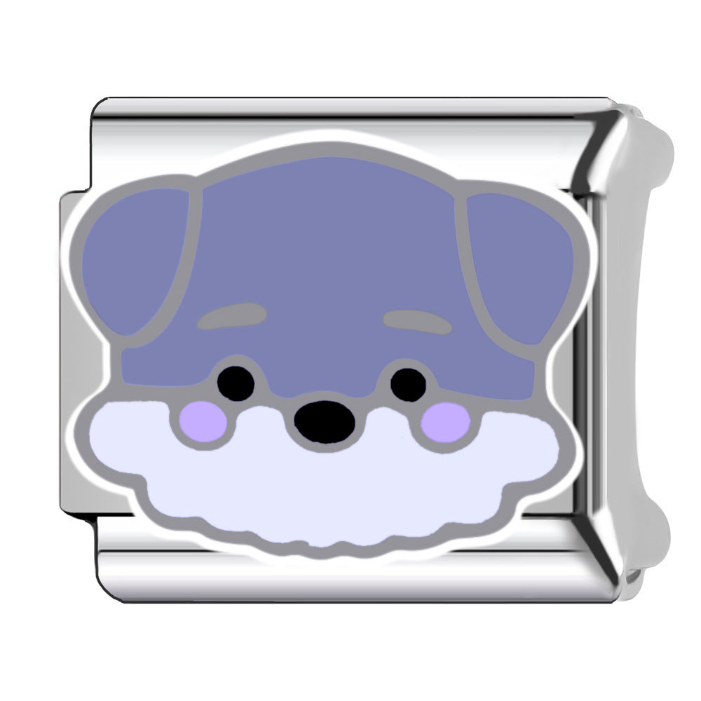 Wholesale  Italian Charm Bracelet 9mm DIY pet dogs Creative Stainless Steel Composable Bracelet