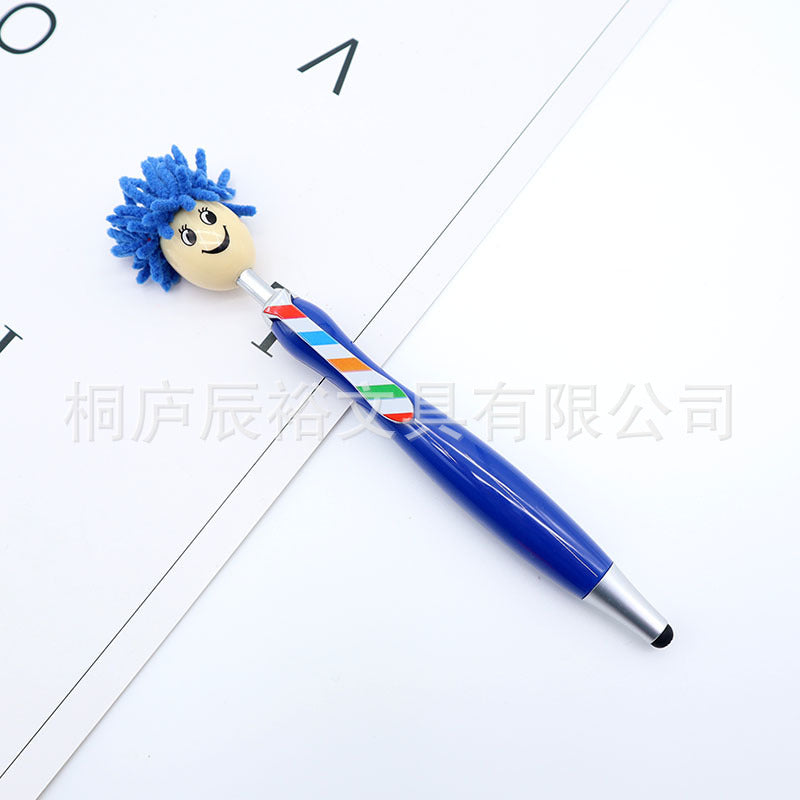 Wholesale  Retro Children's Fun Fried Mr. Mao Touch Screen Ballpoint Pen