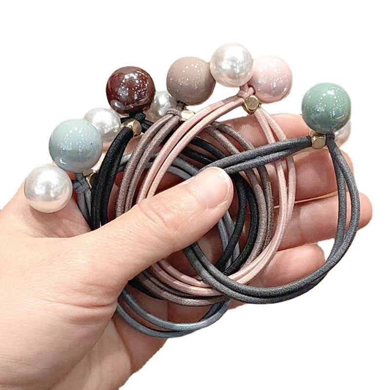 Wholesale Pearl Hair Ties Hair Scrunchies ACC-HS-Huidi009