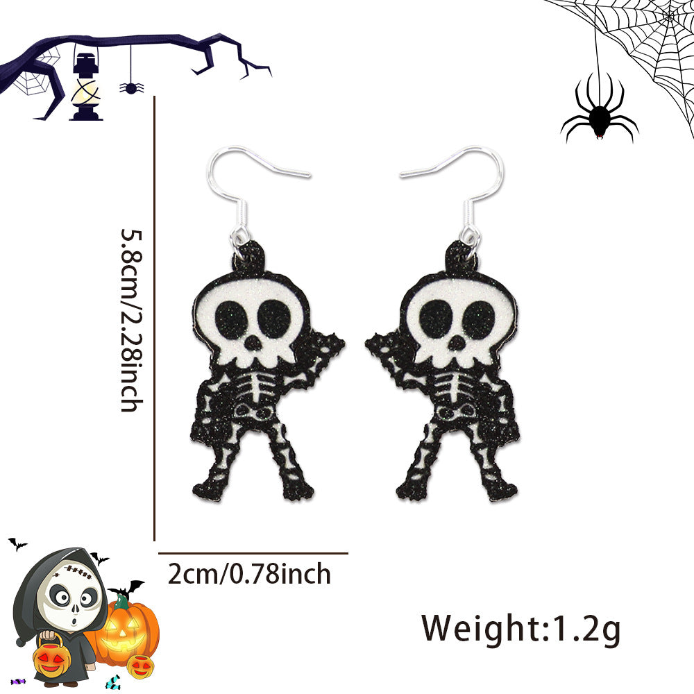 Wholesale Halloween Spider Bat Earrings ACC-ES-ZhouHao001