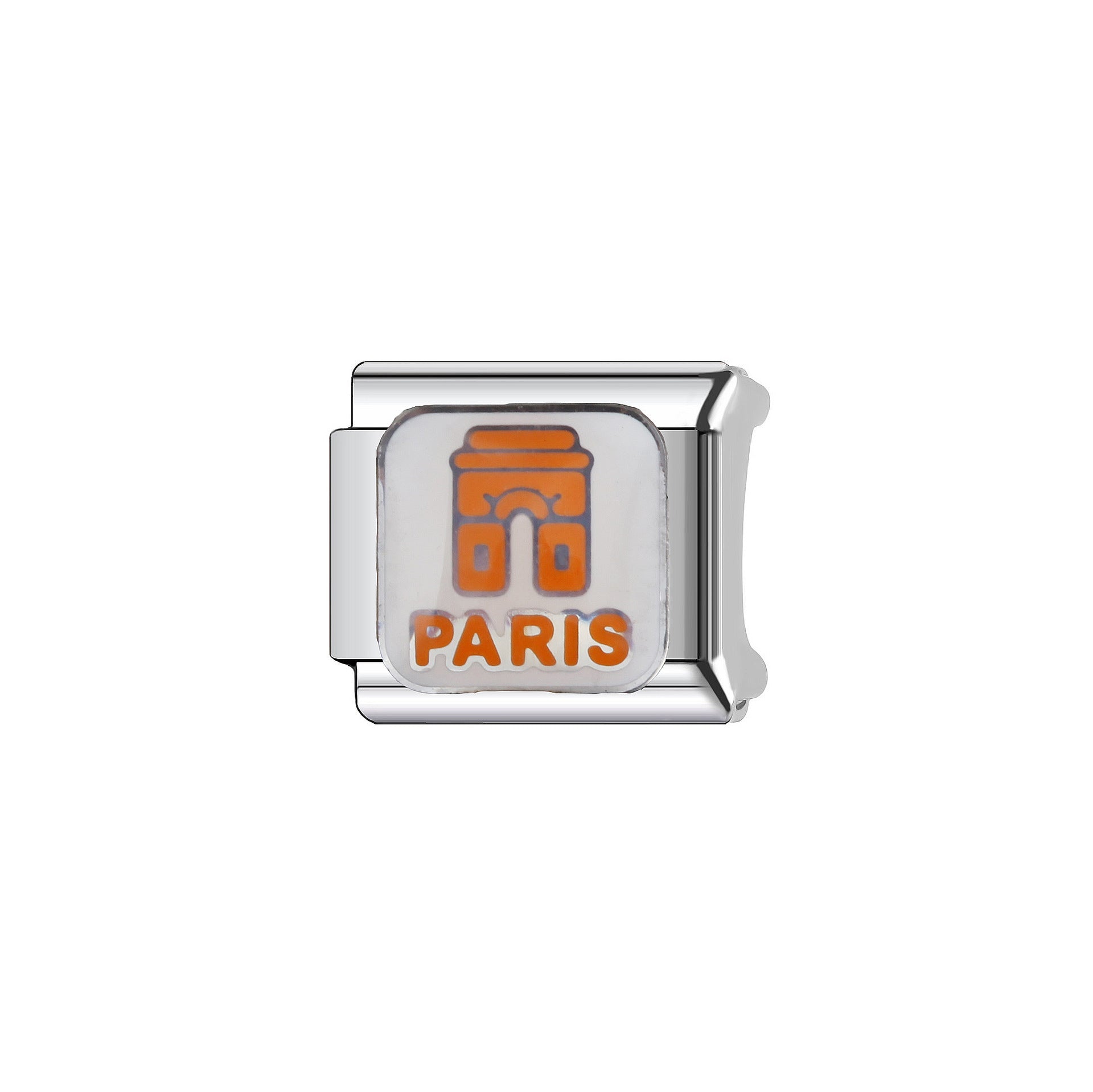 Wholesale  9mm Italian Charm Starter Bracelets DIY square Single Section Creative Stainless Steel Composable Bracelet
