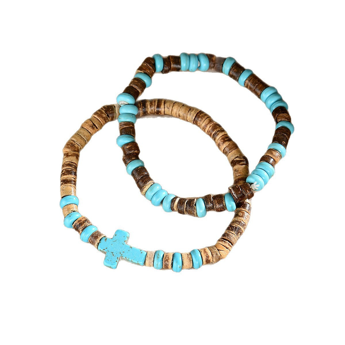 Wholesale Bohemian Turquoise Bead Bracelet Elastic Travel Souvenir Jewelry Accessory