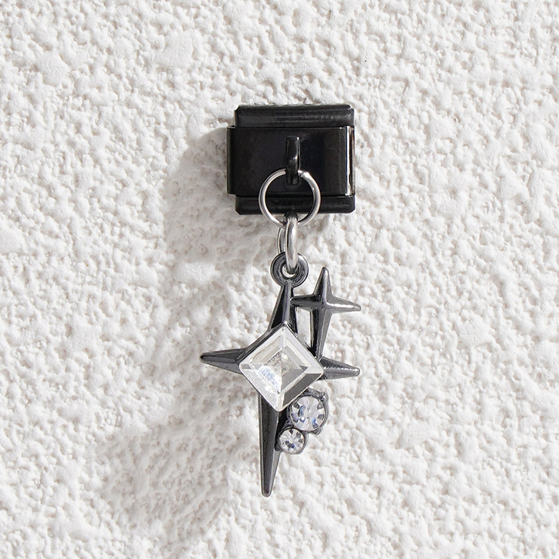 Wholesale Italian Charm Bracelet 9mm DIY Splicing Color Diamond Stainless Steel Composable Bracelet