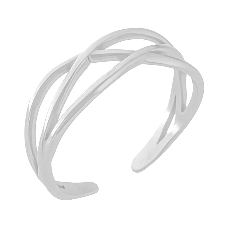 Wholesale titanium steel opening ring does not fade  ring