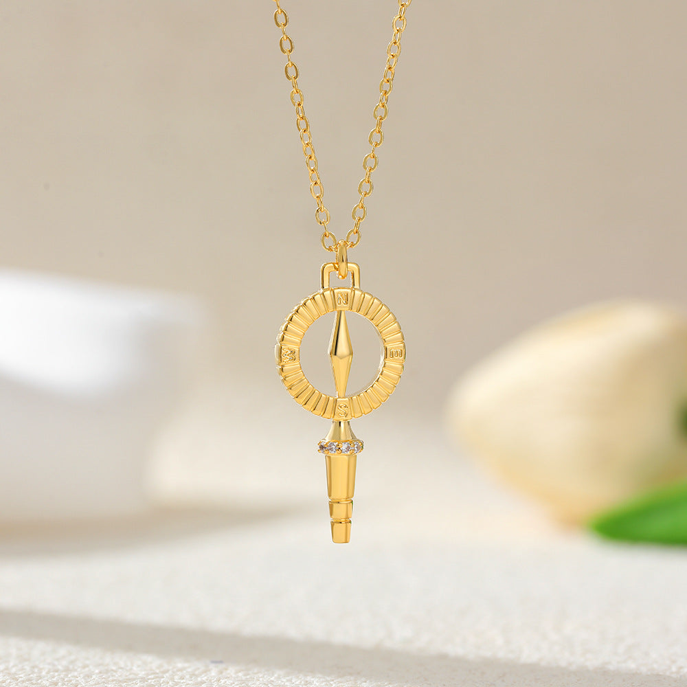 Wholesale electroplated geometricStainless Steel Necklace