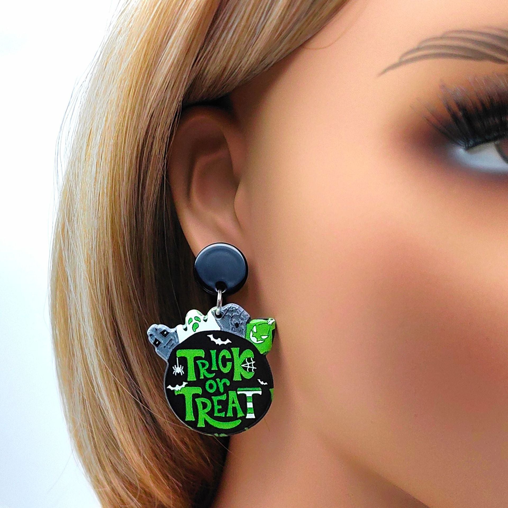Wholesale Halloween Acrylic Earrings ACC-ES-Xizhao002