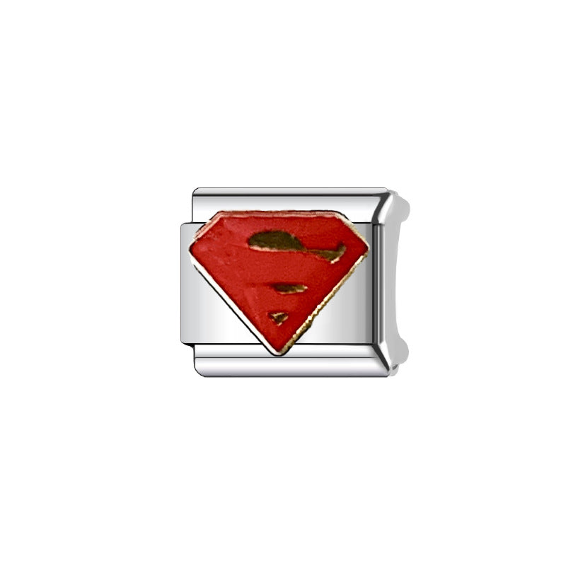 Wholesale Italian Charm Bracelet 9mm DIY Splicing Cute Creative Stainless Steel Composable Bracelet