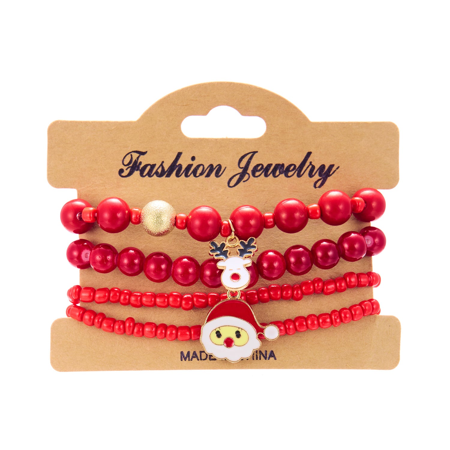 Wholesale Christmas Element Beaded Beaded Bracelet