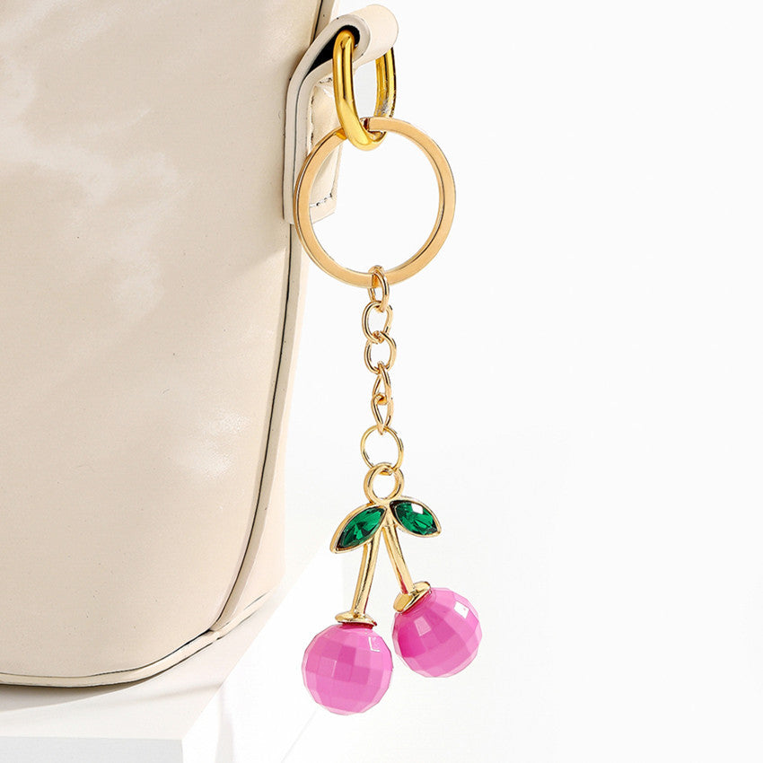 Wholesale Cherry Keychain  Flash Cherry Keychain