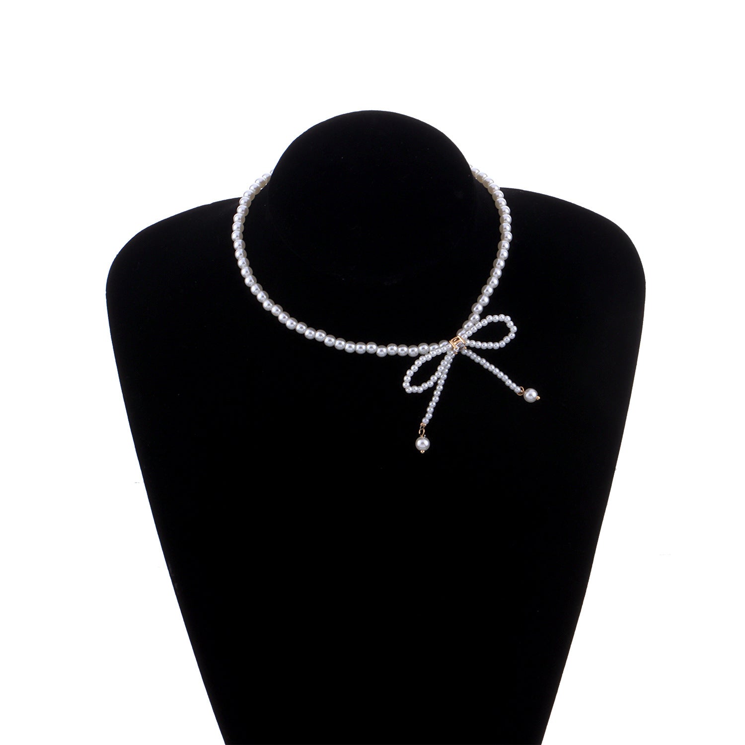 Wholesale Bow Necklace Clavicle Chain Bow Necklaces Choker Necklaces ACC-NE-ZuoWen001