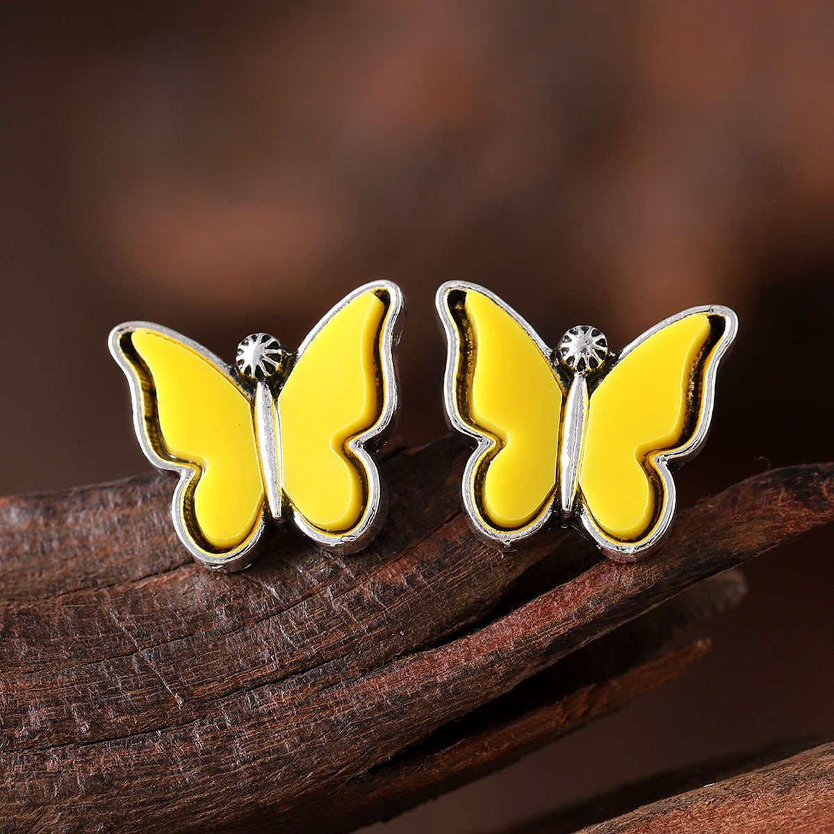 Wholesale Colorful butterfly earrings