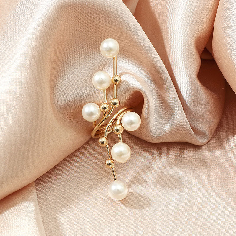 Wholesale Pearl Geometric Color Rings