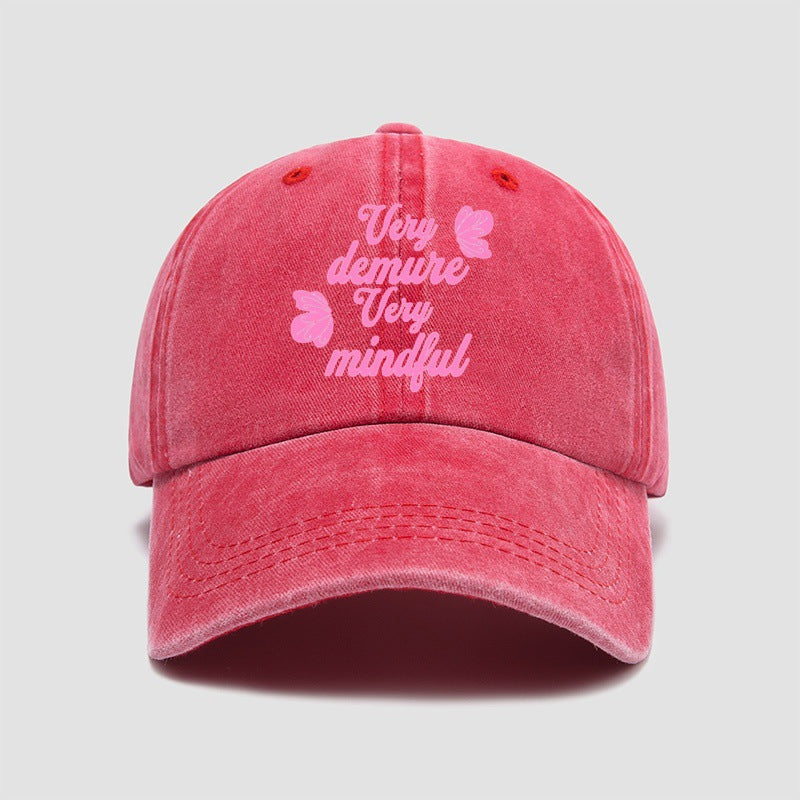 Wholesale Washed Cotton Baseball Cap Retro Letter Old Cap