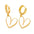 Wholesale Valentine's Day resin love heart-shaped earrings