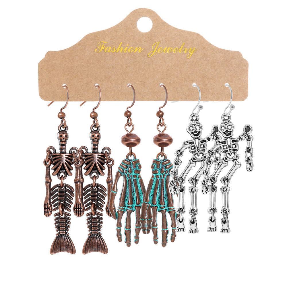 Wholesale Halloween  Suit Combination Couple Earrings Jewelry