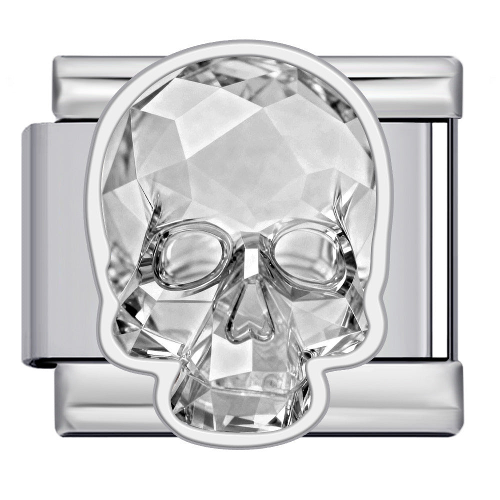 Wholesale 9mm Italian Charm Starter Bracelets DIY square Single Section Creative Stainless Steel Composable Bracelet