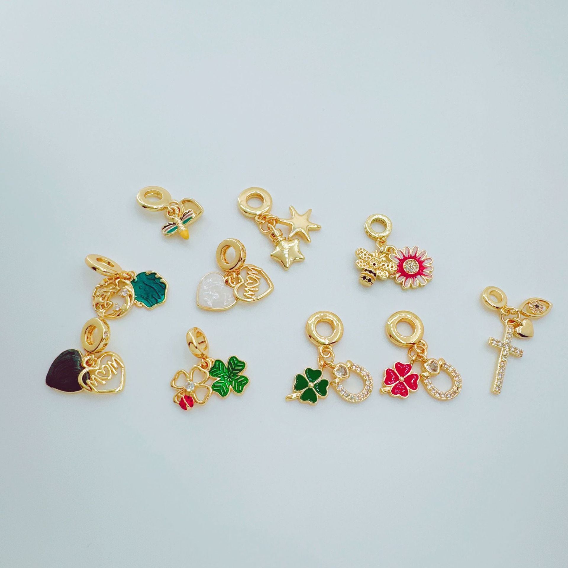 Wholesale European Style Clover Cross Pendant Necklace